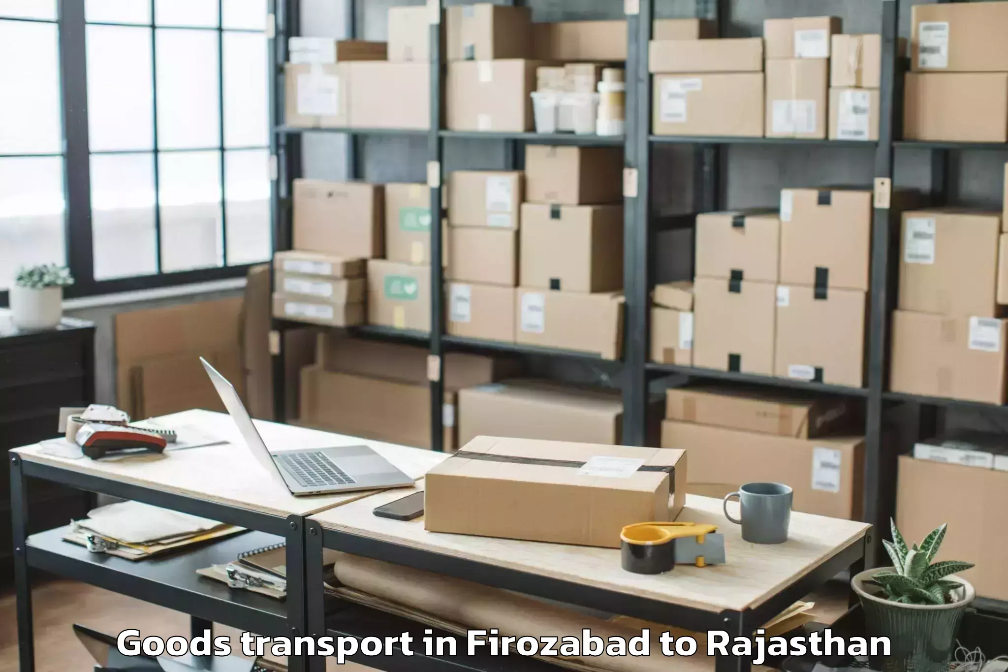 Book Firozabad to Kota Airport Ktu Goods Transport